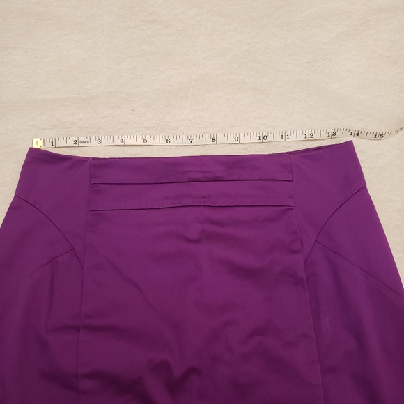 WORTHINGTON SATEEN PURPLE PENCIL SKIRT - Picture 8 of 9